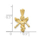 Satin & Diamond-cut Angel Charm - WBC
