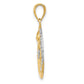 and Rhodium Diamond-cut Moon / Stars / Sun Pendant - WBC