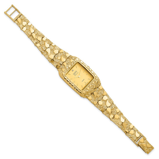 Champagne Dial Square Face Nugget Watch - WBC