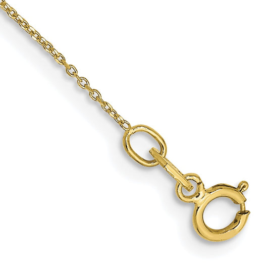 . D/C Round Open Link Cable Chain Anklet - WBC