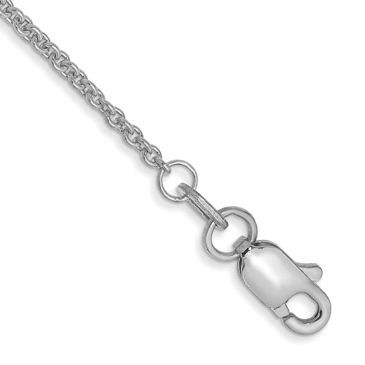WG Round Open Link Cable Chain Anklet - WBC