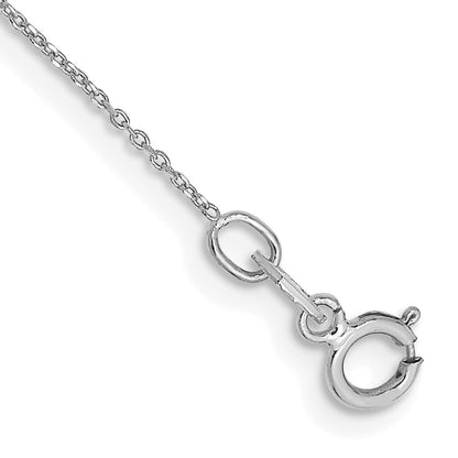 WG . D/C Round Open Link Cable Chain Anklet - WBC