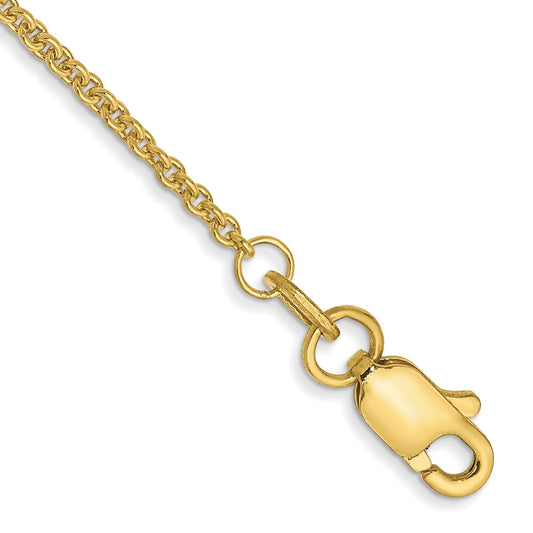 Round Open Link Cable Chain Anklet - WBC