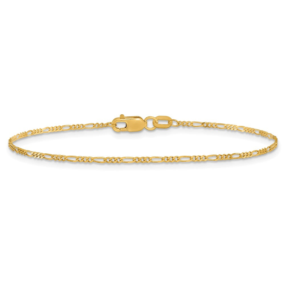 Flat Figaro Chain Anklet - WBC