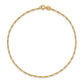 Flat Figaro Chain Anklet - WBC
