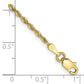 D/C Quadruple Rope Chain Anklet - WBC