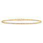 D/C Quadruple Rope Chain Anklet - WBC