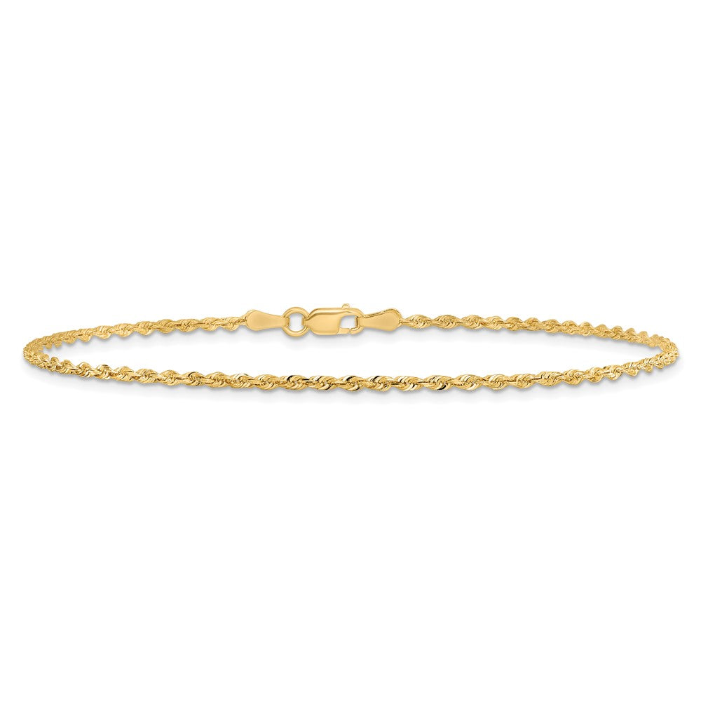 D/C Quadruple Rope Chain Anklet - WBC