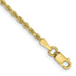 D/C Quadruple Rope Chain Anklet - WBC