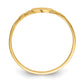 Polished Square Closed Back Baby Signet Ring - WBC