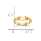 Polished Square Closed Back Baby Signet Ring - WBC