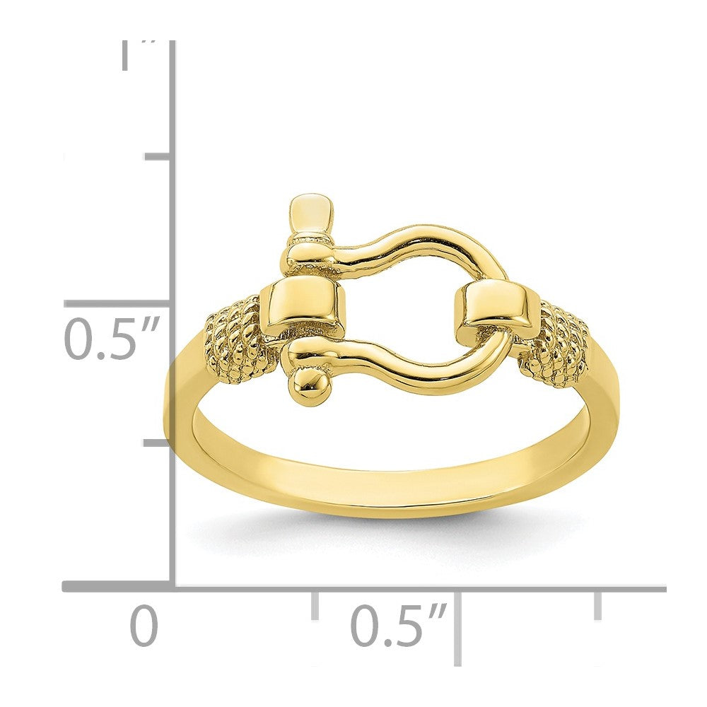 Shackle with Rope Edge Ring - WBC