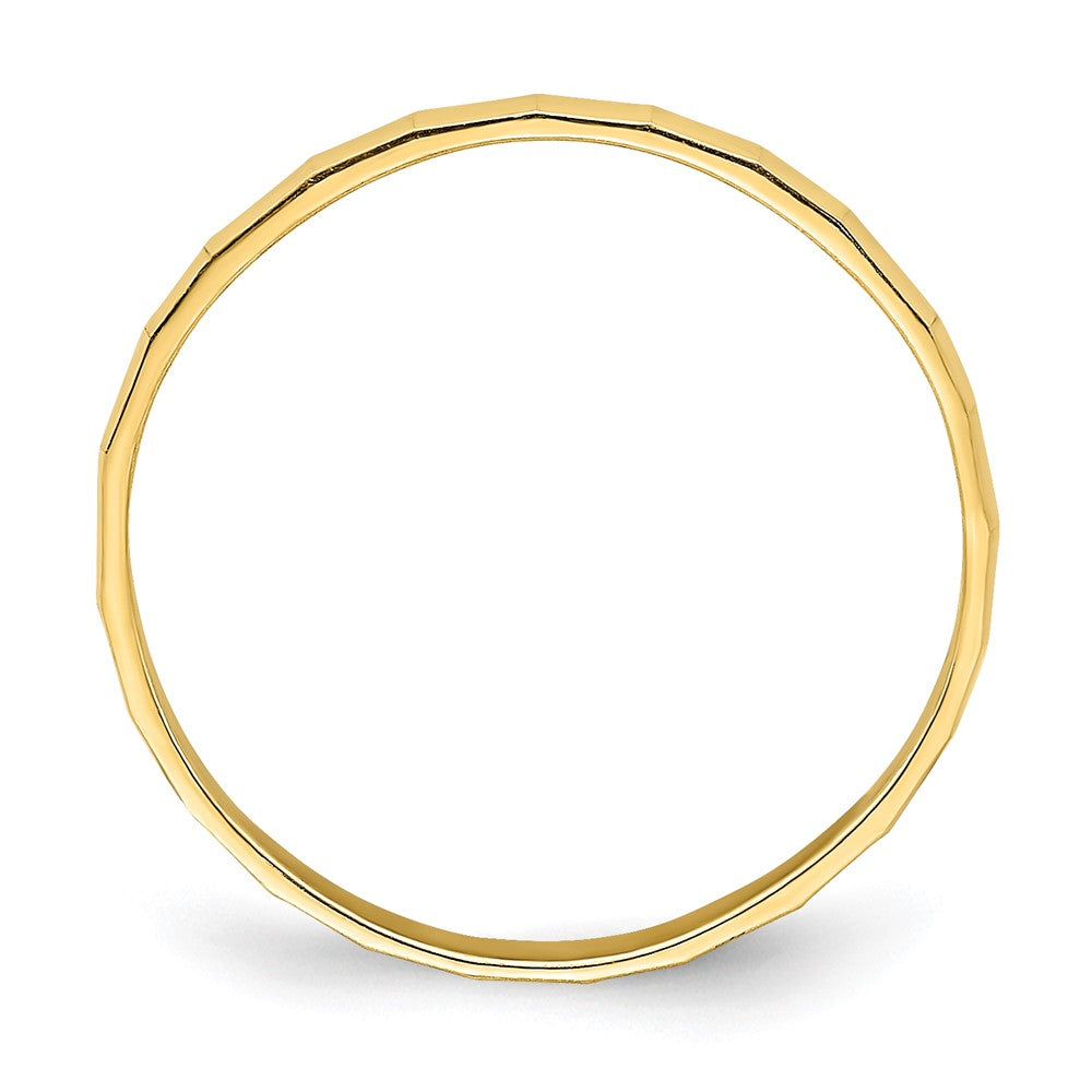 Bamboo Texture Band Baby / Childs Ring - WBC