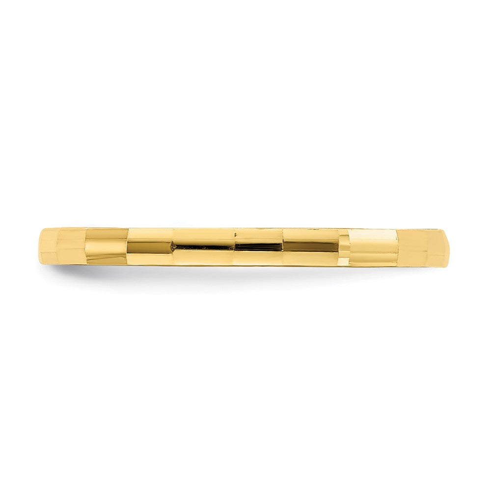 Bamboo Texture Band Baby / Childs Ring - WBC