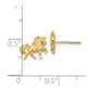 Satin Diamond-cut Unicorn Post Earrings - WBC