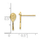 Mini Tennis Racquet with Ball Post Earrings - WBC