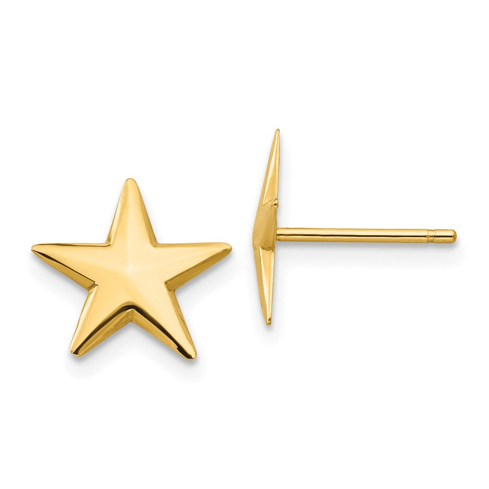 Polished Nautical Star Post Earrings - WBC