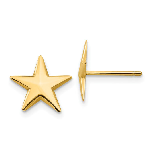 Polished Nautical Star Post Earrings - WBC