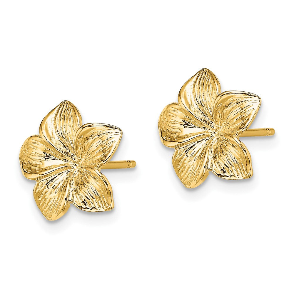 Plumeria Flower Post Earrings - WBC