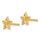 Polished and Diamond-cut Star Post Earrings - WBC
