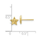 Polished and Diamond-cut Star Post Earrings - WBC