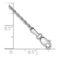 D/C Machine Made Rope Chain Anklet - WBC