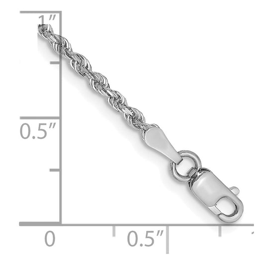 D/C Quadruple Rope Chain Anklet - WBC