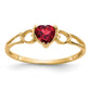 Holds Heart Birthstone Ring Mounting - WBC