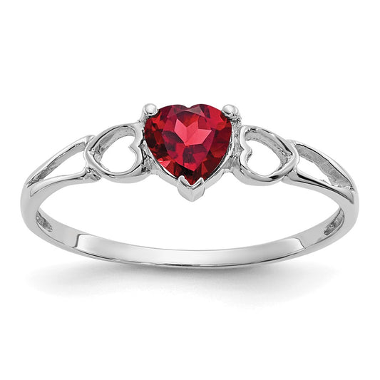 Holds Heart Birthstone Ring Mounting - WBC