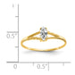 Polished Marquise Genuine April/ Topaz Birthstone Ring - WBC