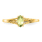 Polished Marquise Genuine August/ Peridot Birthstone Ring - WBC