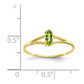 Polished Marquise Genuine August/ Peridot Birthstone Ring - WBC