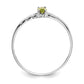Polished Marquise Genuine August/ Peridot Birthstone Ring - WBC