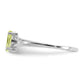 Polished Marquise Genuine August/ Peridot Birthstone Ring - WBC