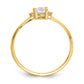 Polished Oval Genuine April/ Topaz and Diamond Birthstone Ring - WBC
