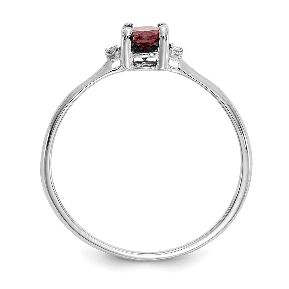 Holds Oval Birthstone and Diamond Ring Mounting - WBC