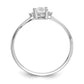 Polished Oval Genuine April/ Topaz and Diamond Birthstone Ring - WBC