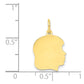 Plain Medium .013 Gauge Facing Right Engravable Girl Head Charm - WBC