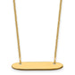 Small Oblong Blank Bar Necklace - WBC