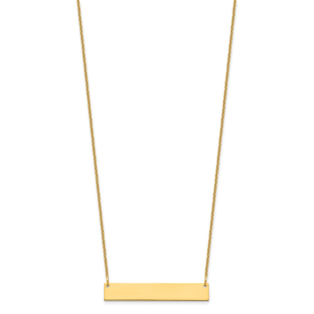 Medium Blank Bar Necklace - WBC