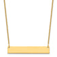 Medium Blank Bar Necklace - WBC