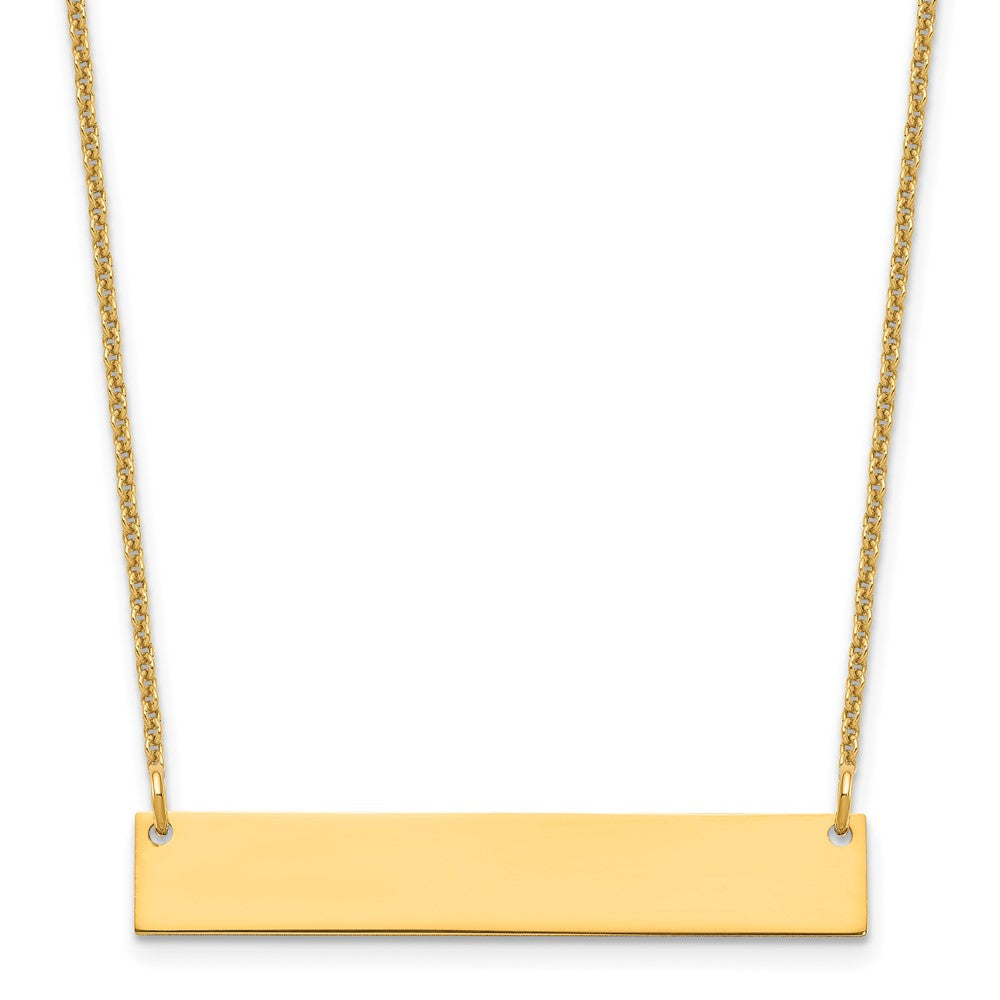 Medium Blank Bar Necklace - WBC