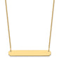 Medium Blank Bar Necklace - WBC