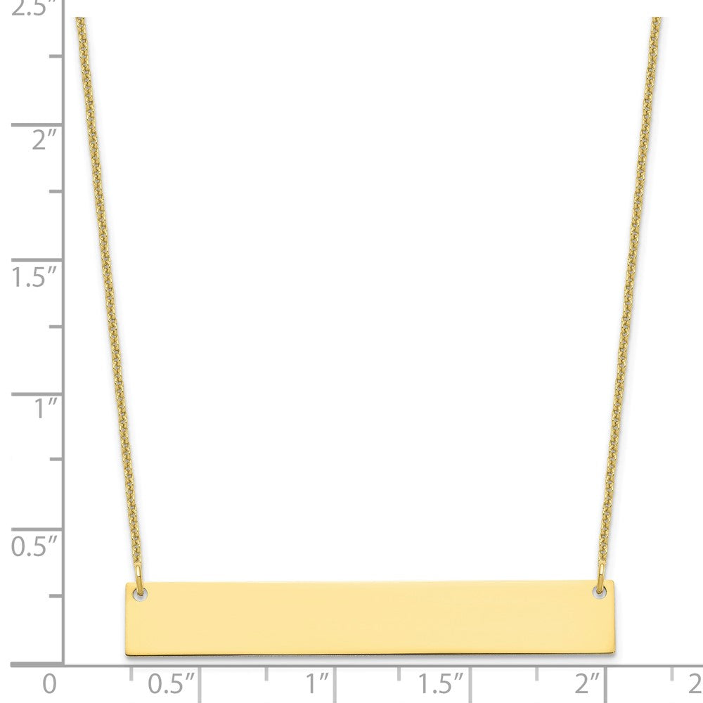 Large Blank Bar Necklace - WBC