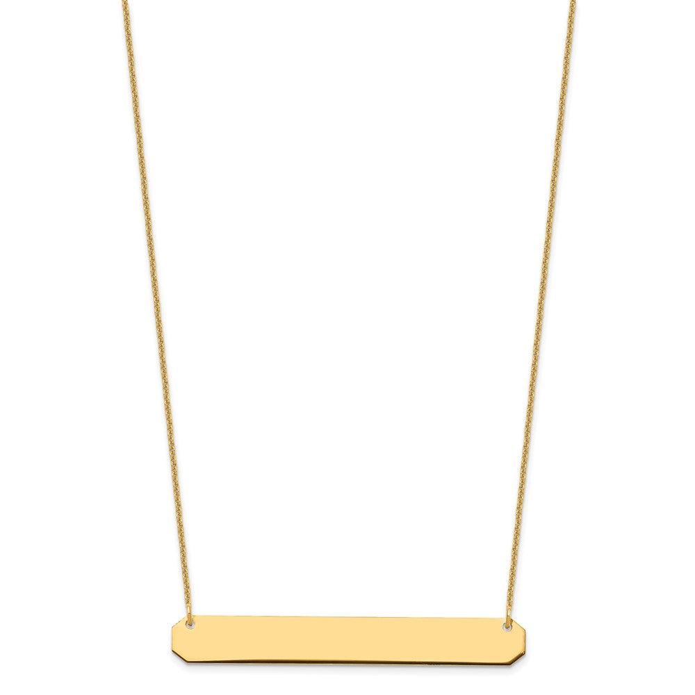 Large Blank Bar Necklace - WBC