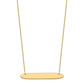 Large Oblong Blank Bar Necklace - WBC