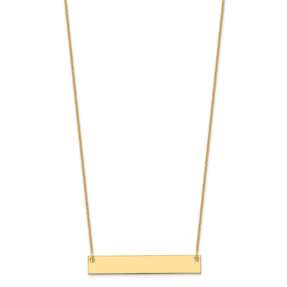 Medium Blank Bar Necklace - WBC