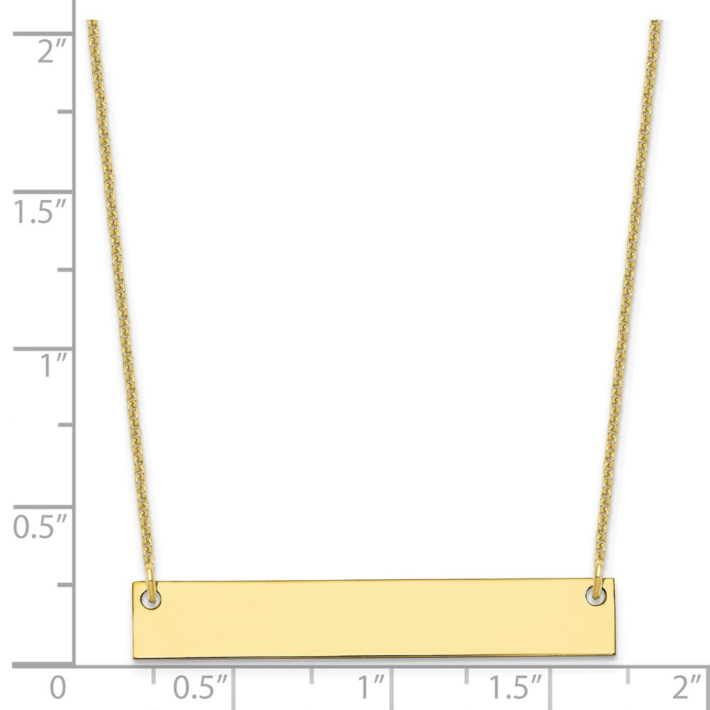 Medium Blank Bar Necklace - WBC