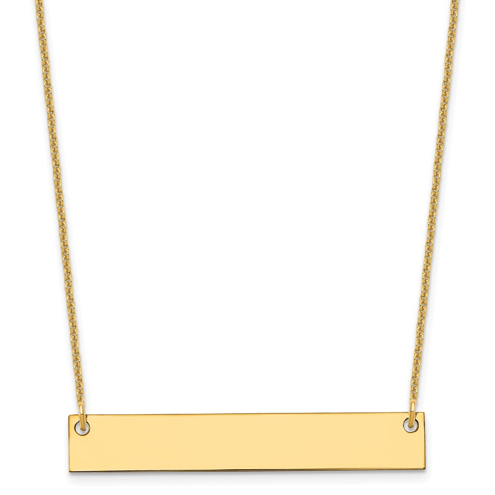Medium Blank Bar Necklace - WBC