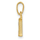 and Rhodium Diamond Initial H Charm - WBC